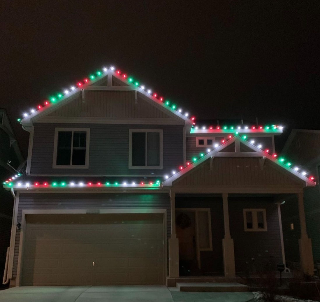 Permanent outdoor lighting display